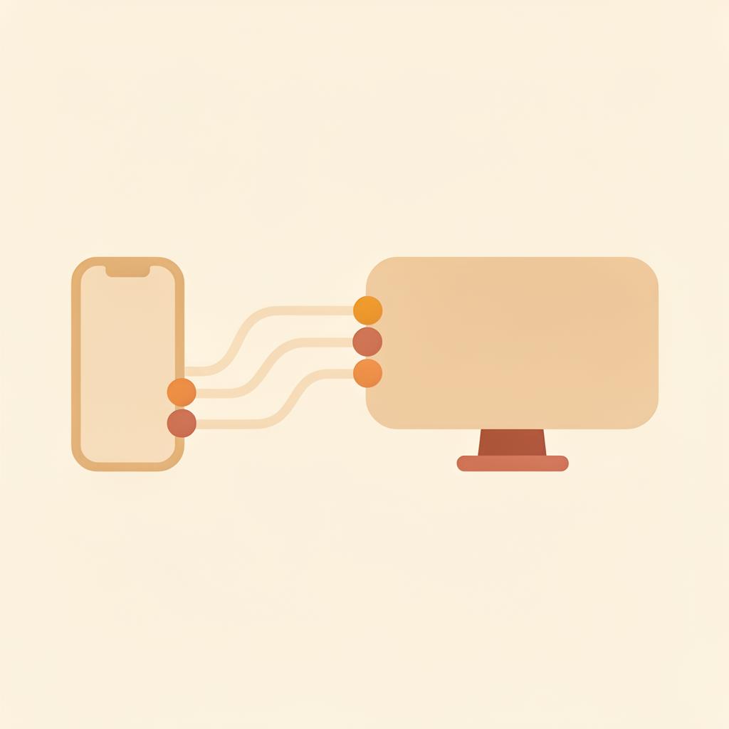 Screens from the Mobile Device Connection Flow redesign.